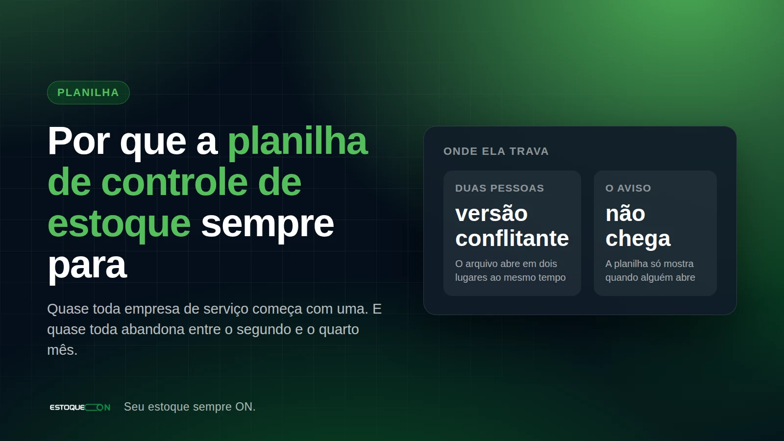 Tela de produtos do EstoqueOn, com o saldo somado sozinho a cada movimentação